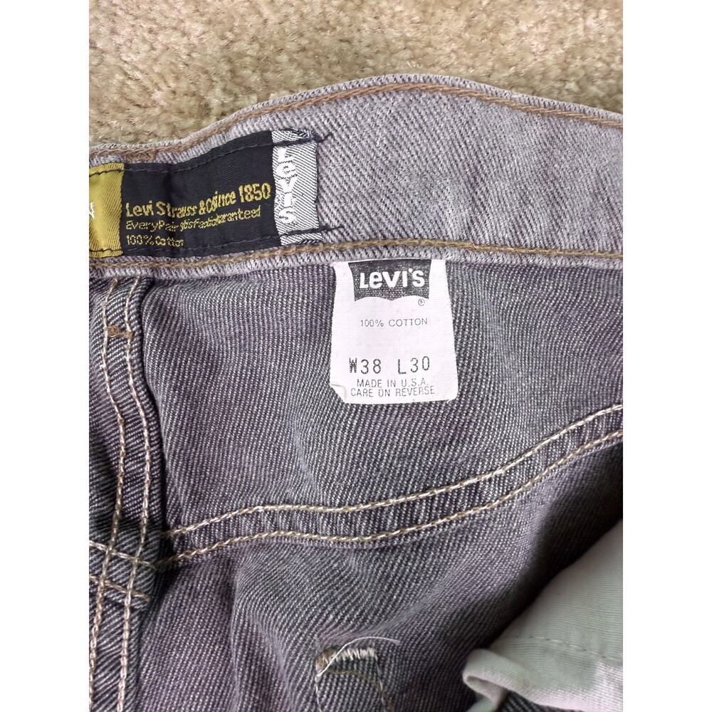 VTG 90s Levi’s SilverTab Baggy Fit Jeans Men’s 38x30 Gray USA Made 1994 E347 - Picture 6 of 14